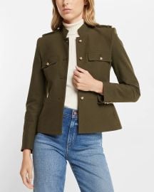 Express Novelty Button Structured Jacket at Express