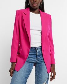 Express One Button Cinched Boyfriend Blazer at Express