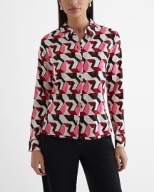 Express Relaxed Printed Portofino Shirt at Express