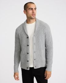 Express Ribbed Shawl Neck Cardigan at Express