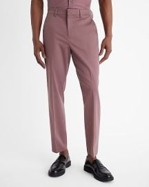 Express Slim Dusty Purple Cotton Blend Suit Pant at Express