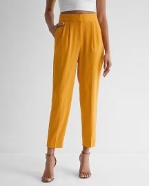 Express Stylist Super High Waisted Pleated Ankle Pant at Express