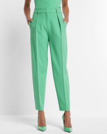 Express Stylist Super High Waisted Pleated Pant at Express