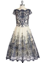 Exquisite Elegance Dress in Navy at ModCloth