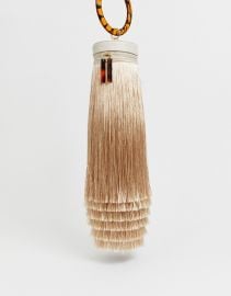 Extreme Fringe Bag with Natural Handle by Asos at Asos