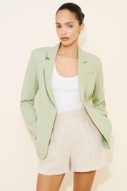 Extro Vert Emma Linen Blend Blazer in Light Green at Nuuly