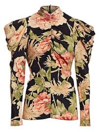 Eye Spy Floral Puff-Sleeve Blouse at Saks Fifth Avenue