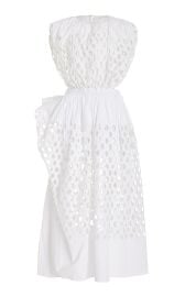 Eyelet Cotton Midi Dress By Diotima at Moda Operandi