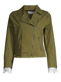 Eyelet Cuff Moto Jacket at Saks Fifth Avenue