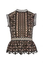 Eyelet Lace Shell Blouse at Topshop