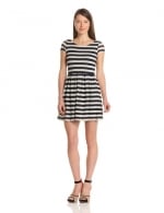 Eyelet knit stripe dress by Eight Sixty at Amazon