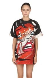 Eyes Printed T-Shirt Dress by Moschino at Luisaviaroma