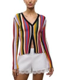 Ezra Striped Cardigan at Bloomingdales