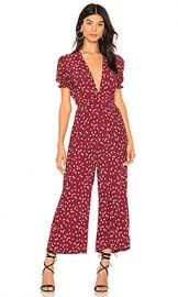 FAITHFULL THE BRAND Bonnie Jumpsuit in Berry Betina Floral from Revolve com at Revolve