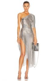 FANNIE SCHIAVONI Margot Dress in Silver   FWRD at Forward