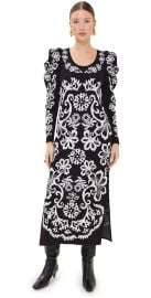 FARM Rio Cashew Mandala Knit Dress Cashew Mandala Black M at Shopbop