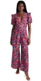 FARM Rio Floral Birds Blush Jumpsuit at Shopbop