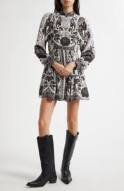 FARM Rio Flower Leopards Long Sleeve Dress at Nordstrom