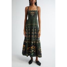 FARM Rio Flowers Arch Back Sleeveless Maxi Sundress at Nordstrom