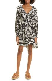 FARM Rio Graphic Floral Long Sleeve Dress at Nordstrom