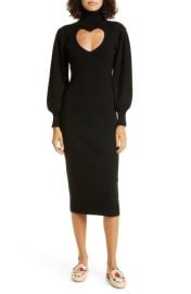 FARM Rio Heart Cutout Long Sleeve Knit Dress at Nordstrom