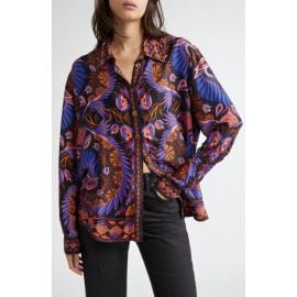 FARM Rio Heart Forest Button-Up Shirt at Nordstrom