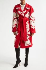 FARM Rio Helen Sculpted Fleece Wrap Coat at Nordstrom