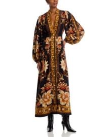 FARM Rio Majestic Garden Buttoned Puff Sleeve Maxi Dress Bloomingdale39s at Bloomingdales