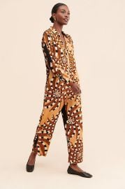 FARM Rio Mixed Banana Jumpsuit at Anthropologie