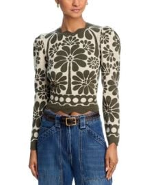 FARM Rio Palermo Cropped Knit Top Bloomingdalex27s Women at Bloomingdales