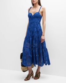 FARM Rio Palm Tree Richelieu Dress at Neiman Marcus