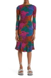 FARM Rio Rainbow Mix Rib Stretch Organic Cotton Dress at Nordstrom