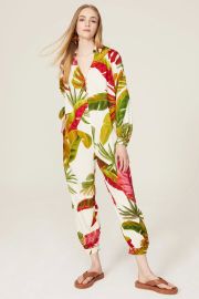 FARM Rio Spring Forest Jumpsuit at Rent the Runway