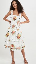 FARM Rio White Nanaju Midi Dress at Shopbop