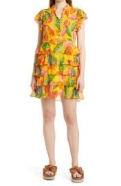 FARM Rio Yellow Beaks Banana Dress Size Small at Nordstrom