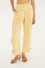 FARM Rio tie-leg Printed Trousers Neutrals at Farfetch