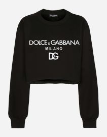 FELPA GIROCOLLO in Black for Women DolceampGabbana at Dolce and Gabbana