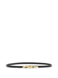 FENDI FF Engraved Metal Loop Belt Black at Farfetch