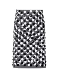 FENDI Studded Zip Skirt Grey FARFETCH at Farfetch