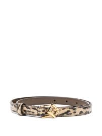 FENDI leopard-print Leather Belt Neutrals at Farfetch
