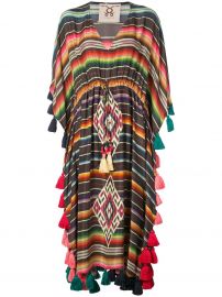 FIGUE AMRITA STRIPED TASSEL KAFTAN - MULTICOLOUR at Farfetch