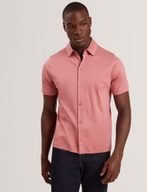 FILLIPP Soft Jersey Button-Through Polo Shirt at Ted Baker