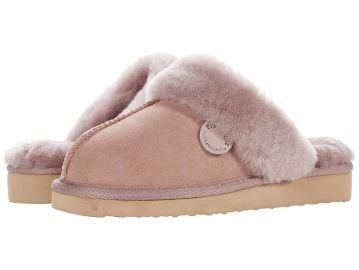 FIRESIDE by Dearfoams Sydney Genuine Shearling Scuff com at Zappos