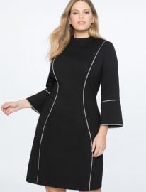 FLARE SLEEVE A-LINE DRESS at Eloquii