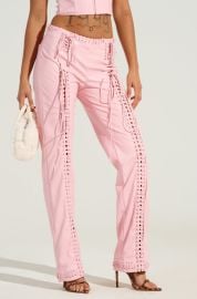 FLASHING LIGHTS FAUX LEATHER PANT AKIRA at Akira