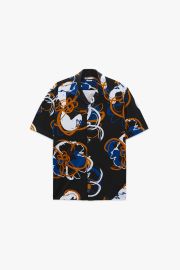 FLORAL PRINT STRETCH SHIRT - Black   United States at Zara