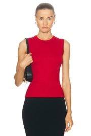 FLORE FLORE Esme Tank Top in Red FWRD at FWRD