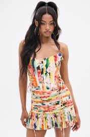 FLOUNCE CORSET MINI DRESS AKIRA at Akira