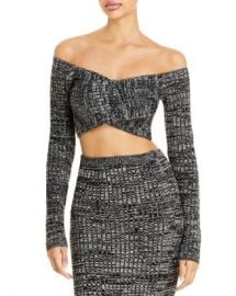 FORE Cropped Off the Shoulder Sweater Women - Bloomingdale s at Bloomingdales