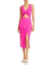 FORE Ribbed Cutout Midi Dress   Bloomingdales at Bloomingdales